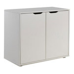 Paris Prix Commode 2 Portes Enfant  Pino  86cm Blanc