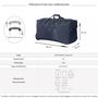 Voir la diapositive 2 : TRUCK Sac de voyage avec roulettes 70L  64cm