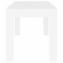 Voir la diapositive 4 : VIDAXL Table a manger Blanc 140x74,5x76 cm Bois d'ingenierie