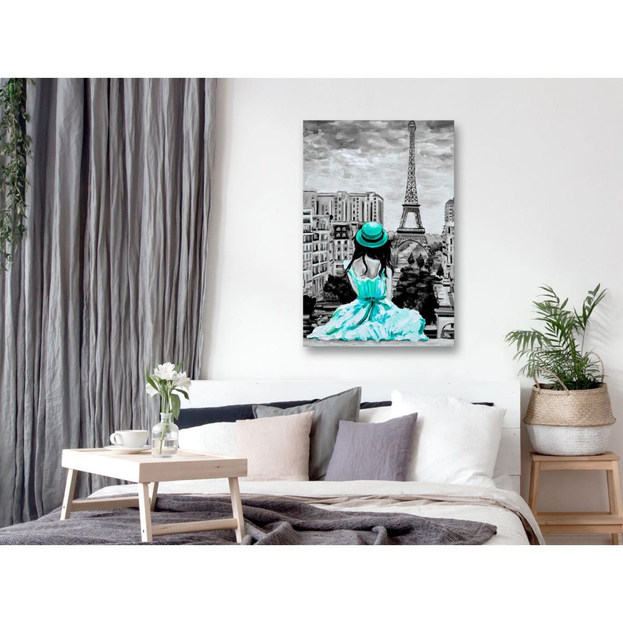 Voir la diapositive 2 : Paris Prix Tableau Imprimé  Paris Colour Green