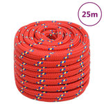 VIDAXL Corde de bateau Rouge 20 mm 25 m Polypropylene