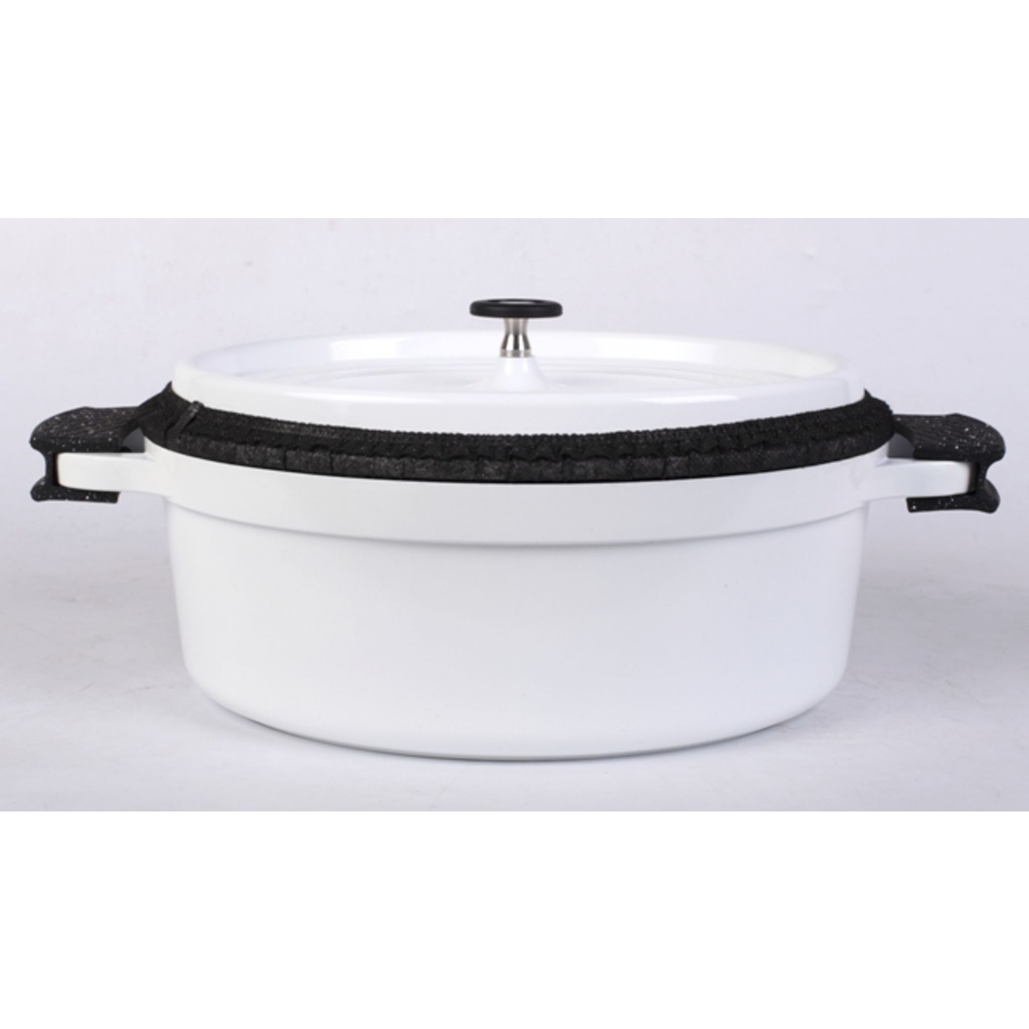Cocotte En Fonte D'Aluminium ROSSETTO 10,6L - Antiadhésive, Compatible Induction Et Four