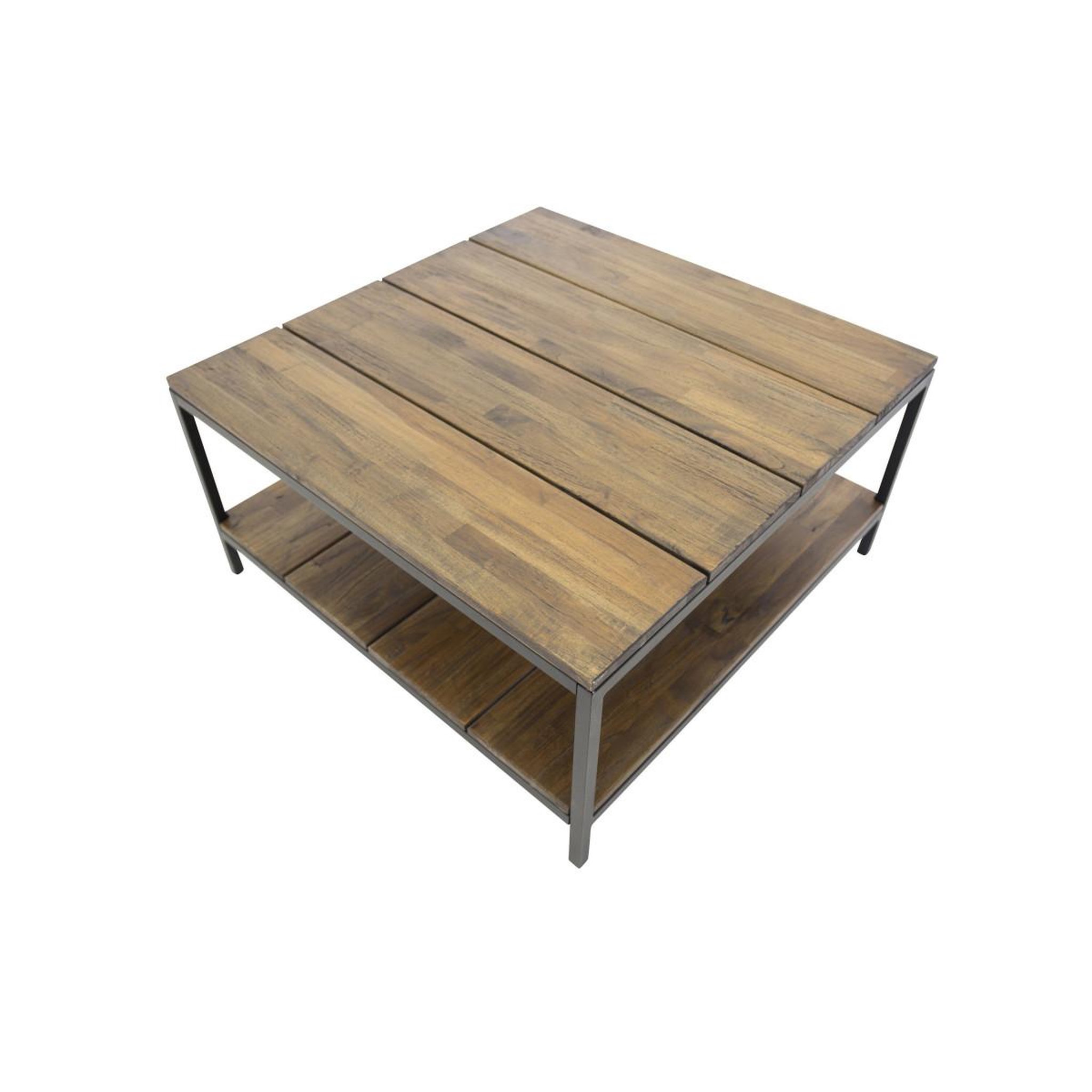 Voir la diapositive 3 : Paris Prix Table basse en teck  padang  80cm naturel
