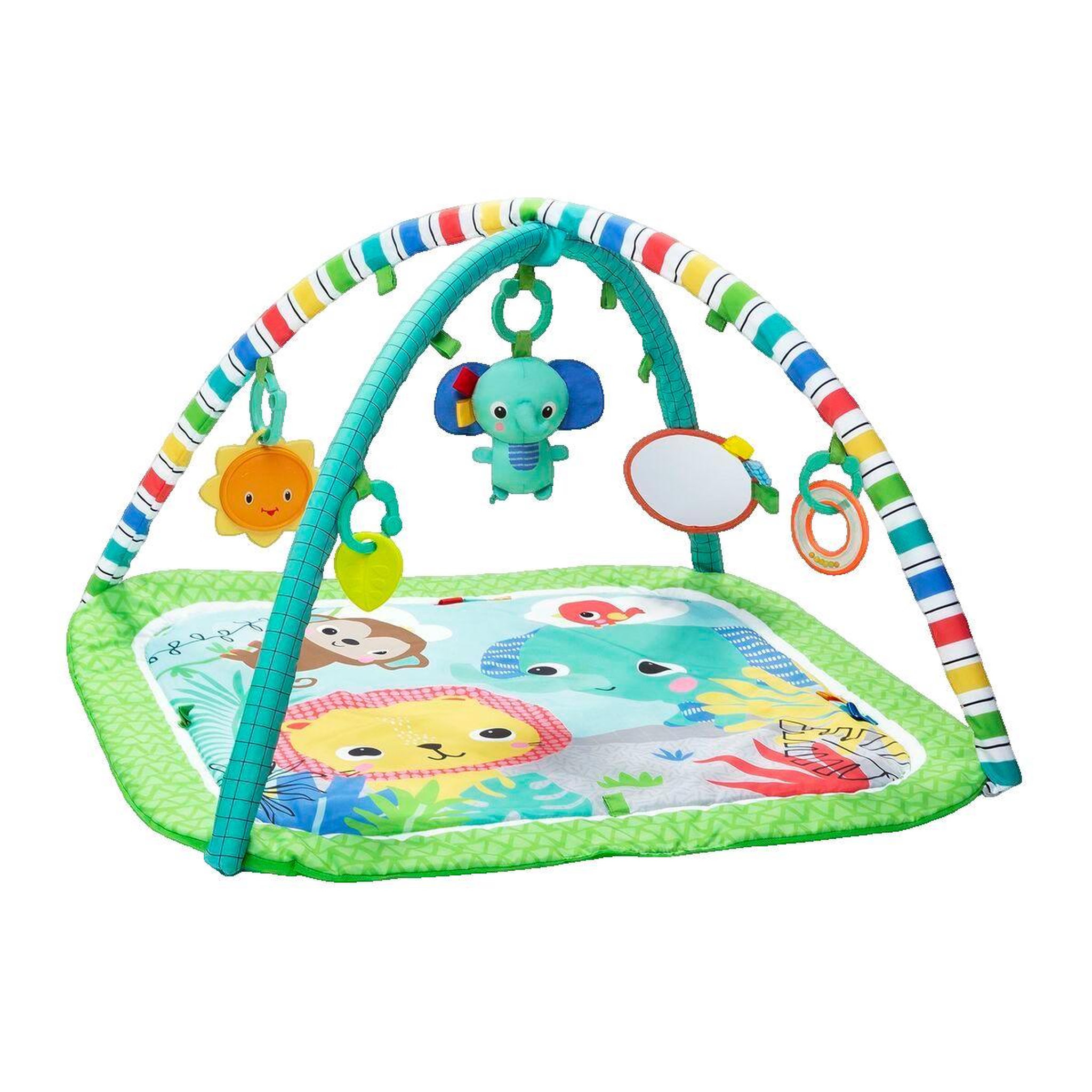 Voir la diapositive 2 : Wonder Maman Tapis d'éveil Bright Starts Wild Wiggles vert