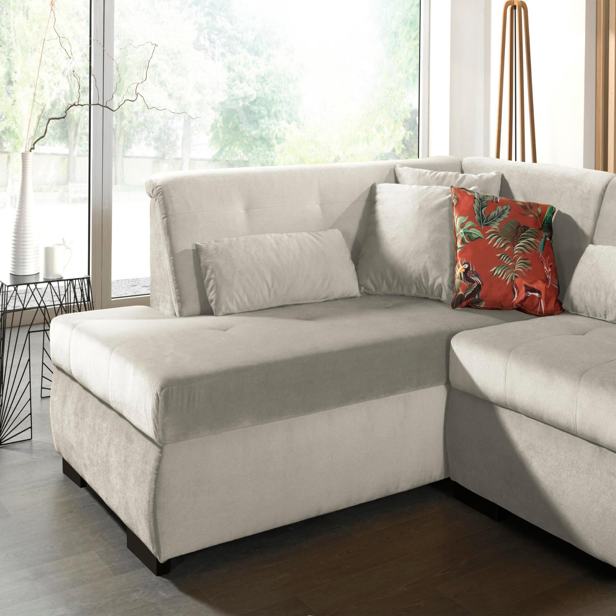 Voir la diapositive 4 : LISA DESIGN Vermont - canapé panoramique d'angle gauche - 7 places - xxl - en velours