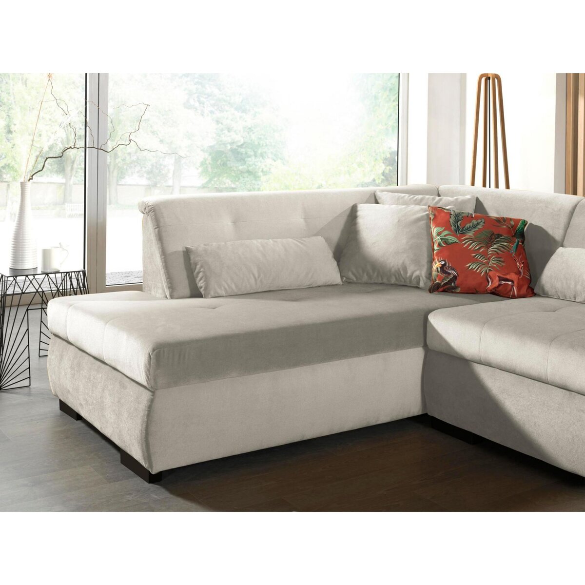 LISA DESIGN Vermont - canapé panoramique d'angle gauche - 7 places - xxl - en velours