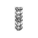 FEERIC LIGHT & CHRISTMAS Lot de 18 Boules de Noël  Colorama  3cm Argent