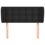 Voir la diapositive 3 : VIDAXL Tete de lit avec oreilles Noir 83x23x78/88 cm Similicuir