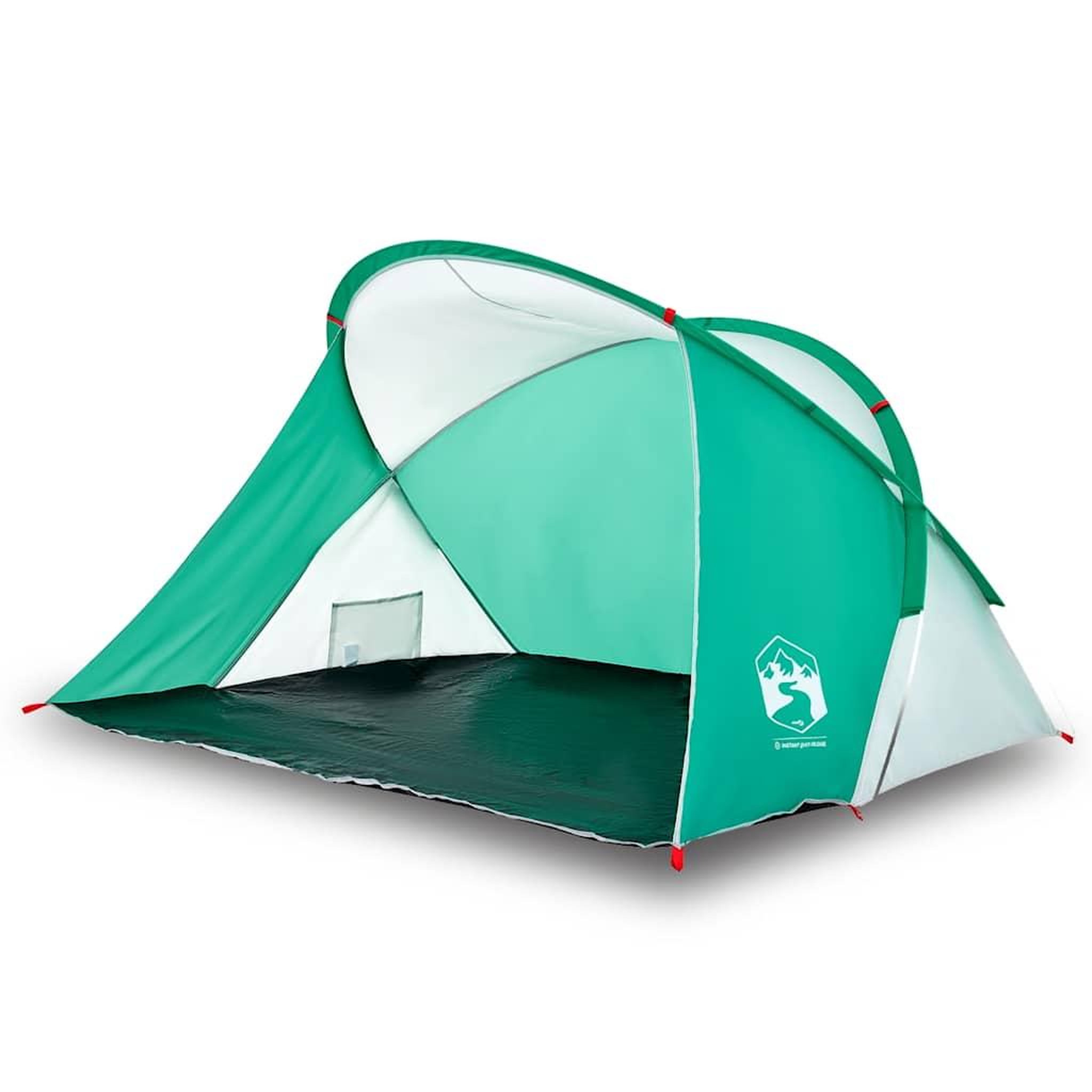 Voir la diapositive 4 : VIDAXL Tente de plage 2 personnes vert d'eau escamotable impermeable