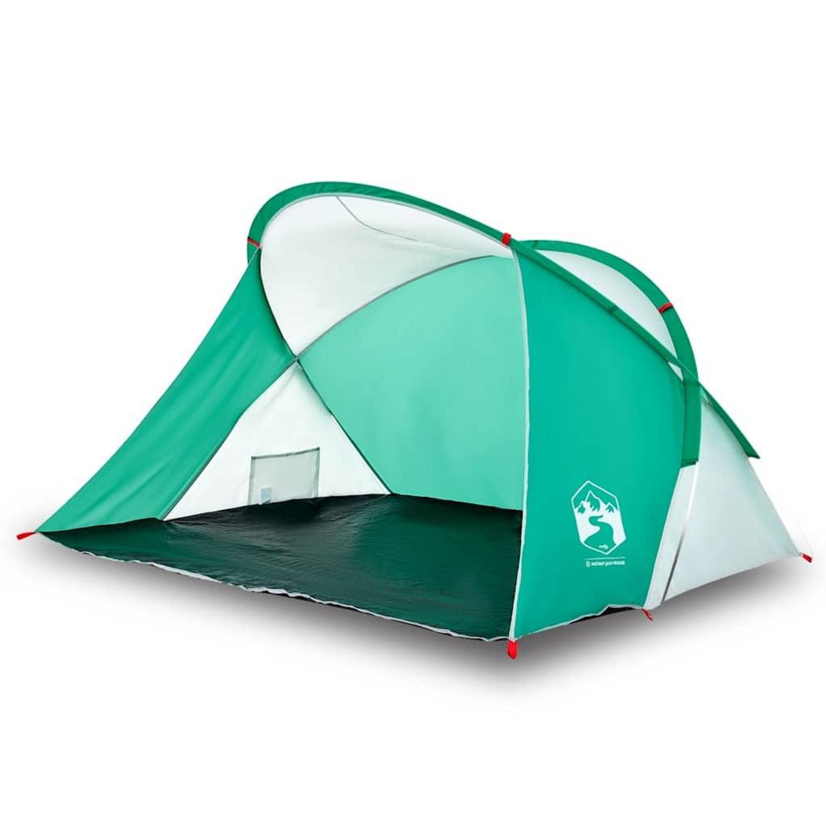 VIDAXL Tente de plage 2 personnes vert d'eau escamotable impermeable