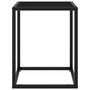 Voir la diapositive 2 : VIDAXL Table basse Noir avec verre noir 40x40x50 cm