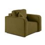 Voir la diapositive 2 : BEST MOBILIER Miro - fauteuil en velours texturé
