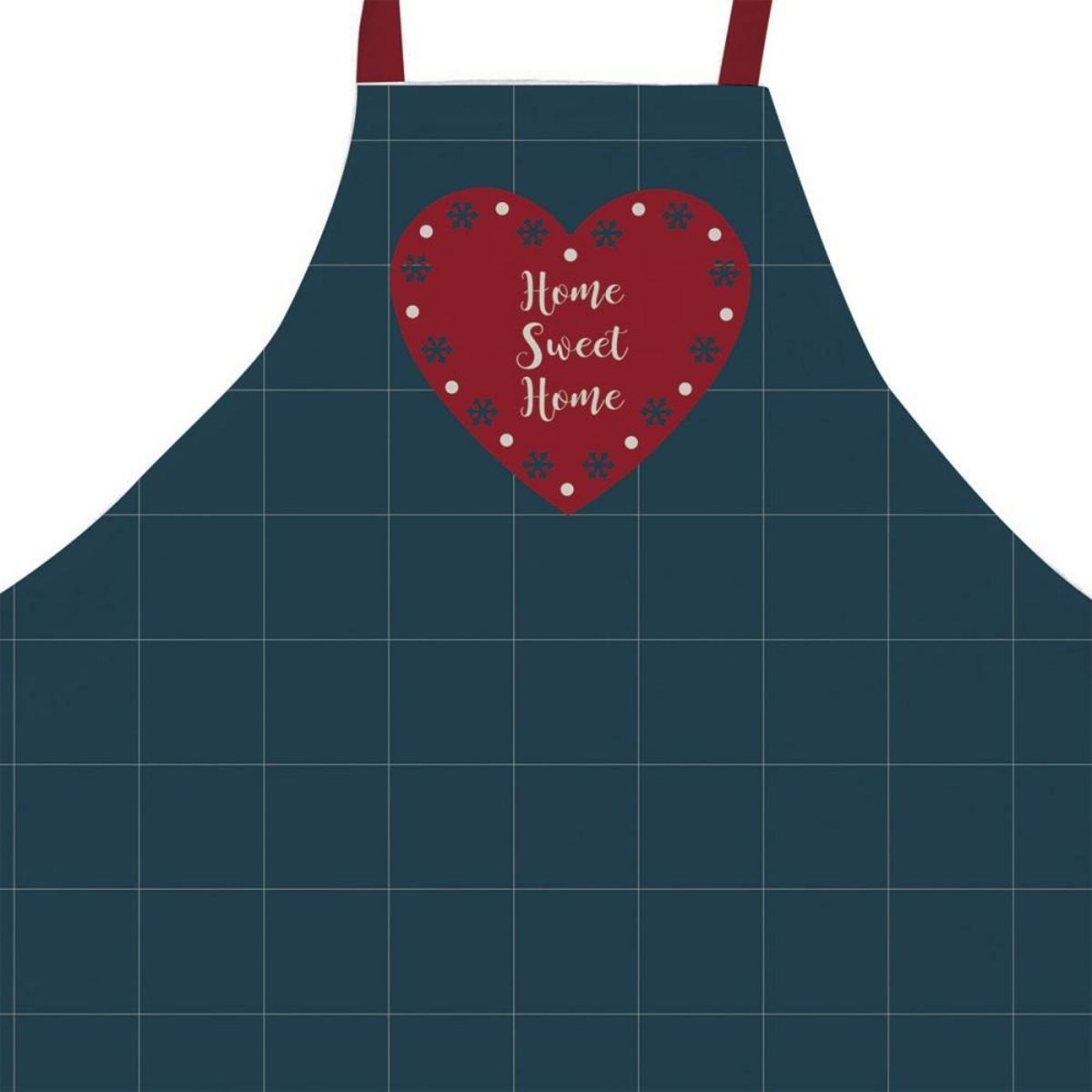 ATELIER DU COTON Tablier avec sangle ajustable 80x85 cm Home Sweet Home coton