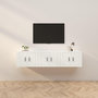 Voir la diapositive 1 : VIDAXL Meubles TV muraux 3 pcs blanc 57x34,5x40 cm