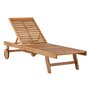 Voir la diapositive 1 : Paris Prix Chaise Longue en Bois  Luzon  200cm Naturel