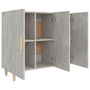 Voir la diapositive 4 : VIDAXL Buffet gris beton 90x34x80 cm bois d'ingenierie