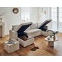 Voir la diapositive 3 : BEST MOBILIER Cyrus - canapé panoramique en u - 7 places - convertible avec coffre - en velours côtelé