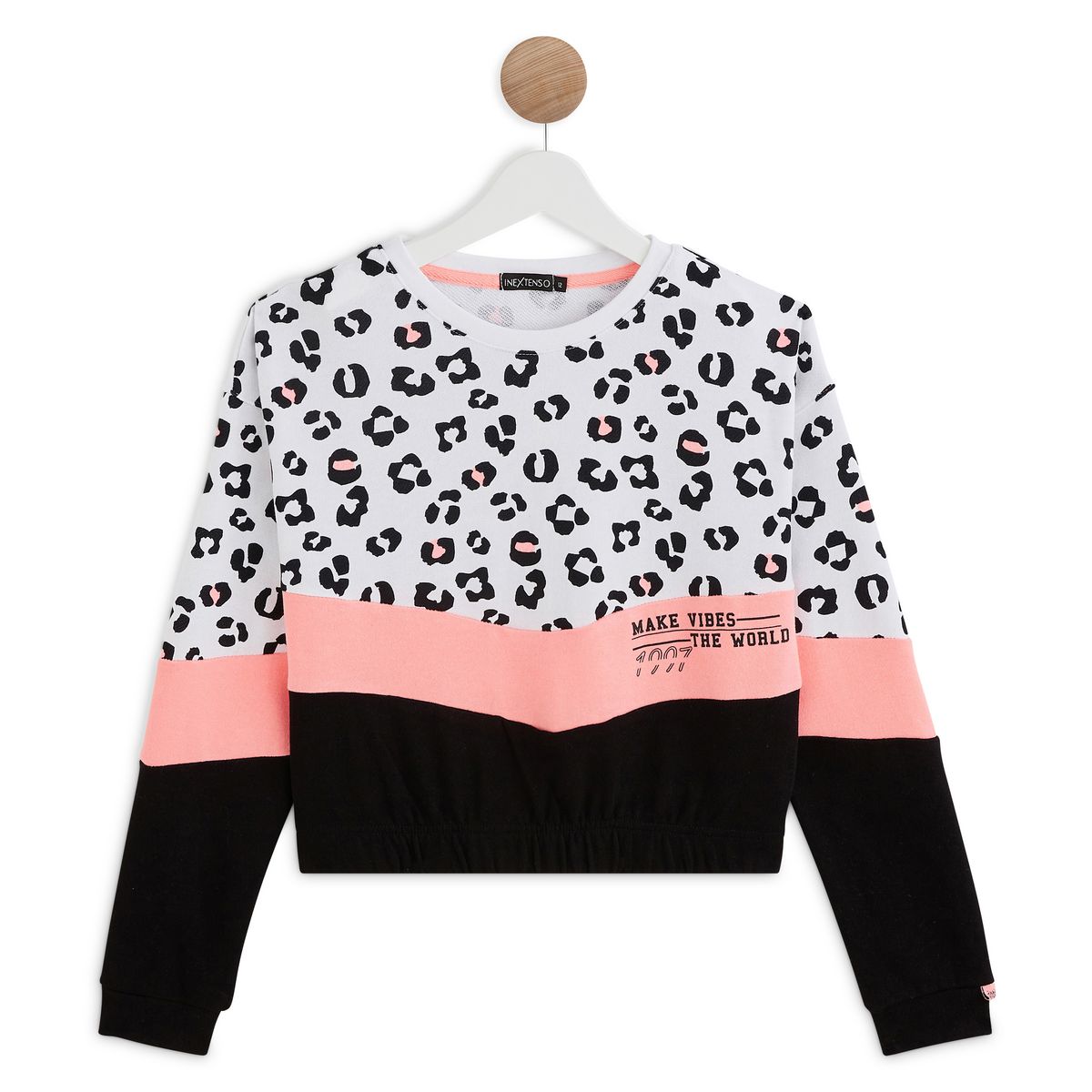 IN EXTENSO Sweat panthère fille collection ado du 14 au 16 ans