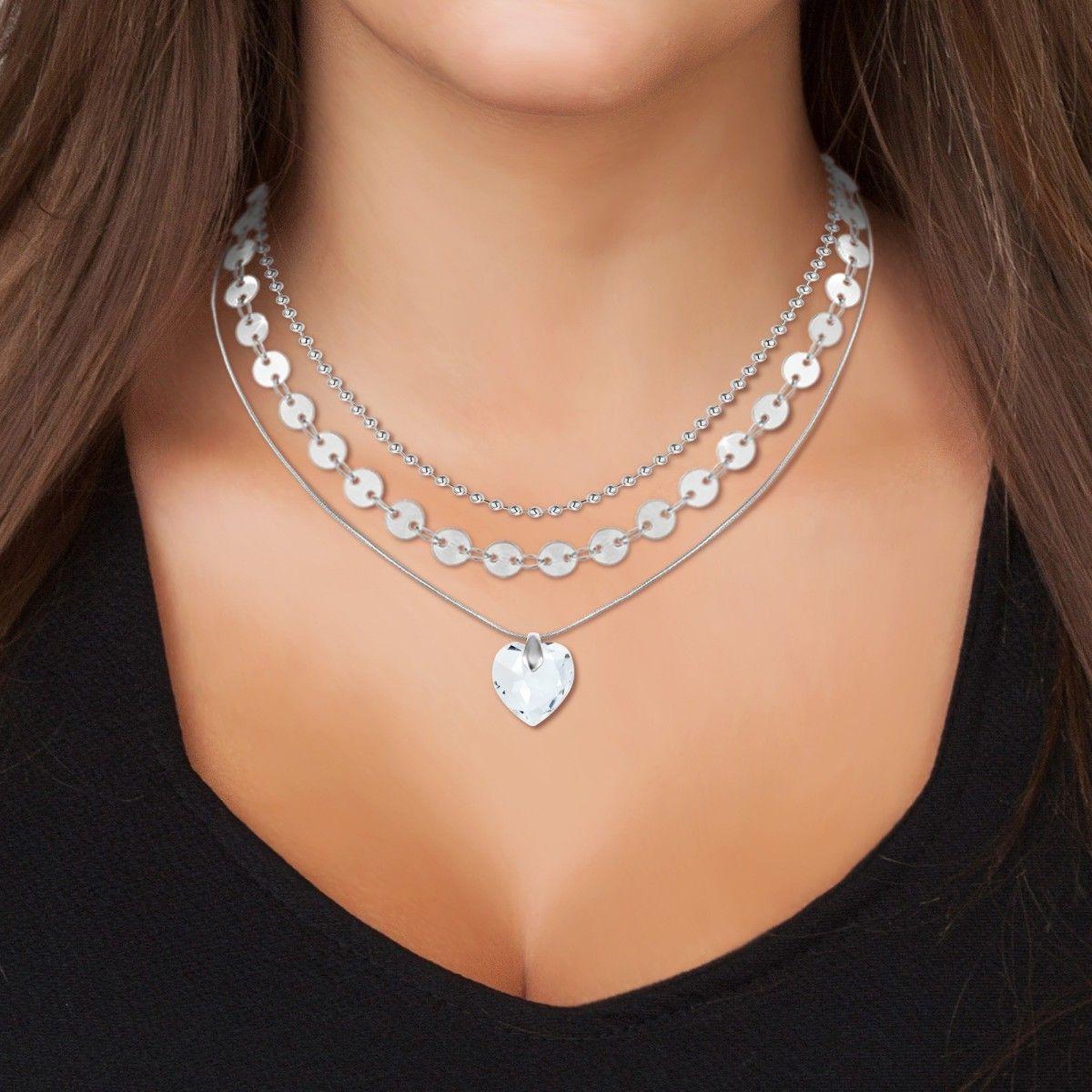 Voir la diapositive 2 : SC CRYSTAL Set de 3 colliers par SC Crystal®