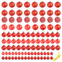 Voir la diapositive 2 : VIDAXL Ensemble de boules de Noël 100 pcs 3/4/6 cm Rouge