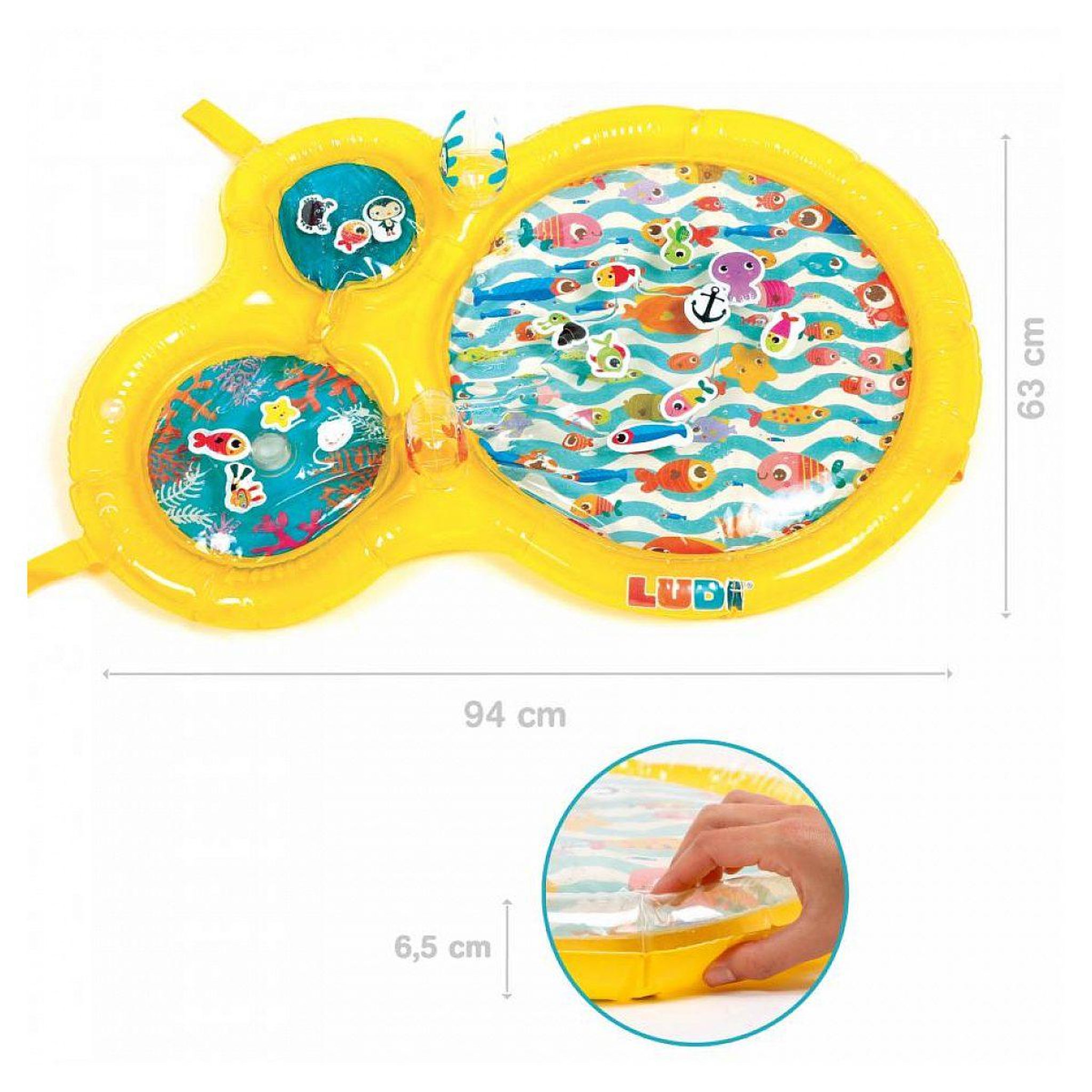 Voir la diapositive 2 : LUDI Tapis jeu à eau pour bebe