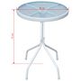 Voir la diapositive 6 : VIDAXL Ensemble de bistro 3 pcs Acier Noir