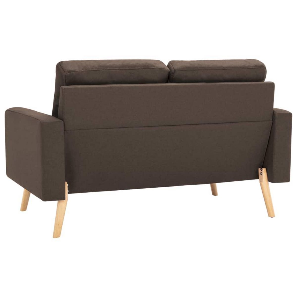 VIDAXL Ensemble de canapes 2 pcs Tissu Marron
