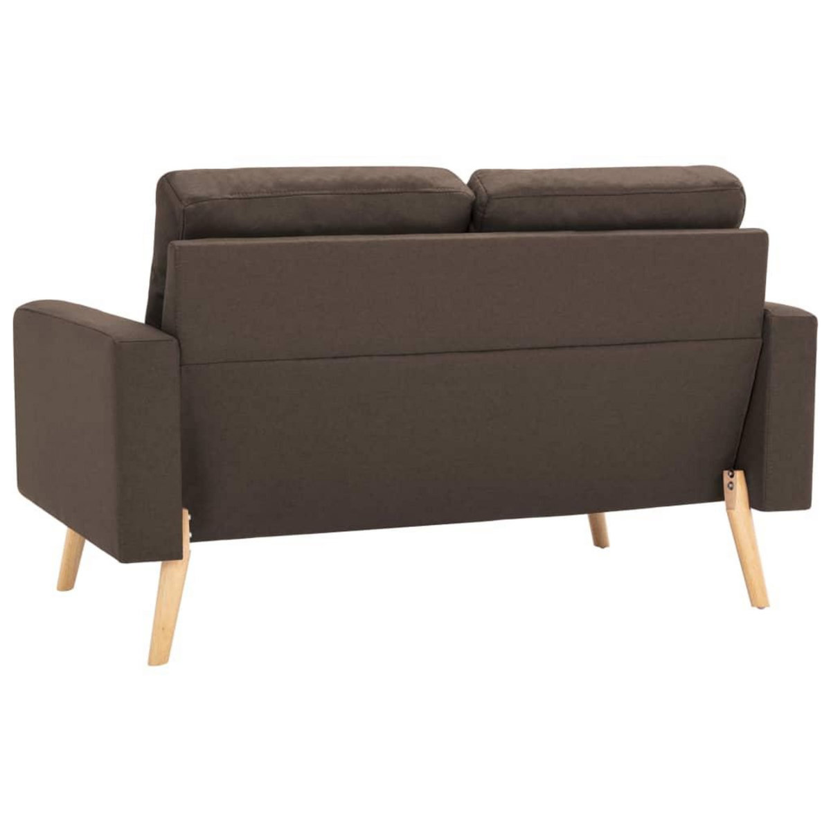 VIDAXL Ensemble de canapes 2 pcs Tissu Marron