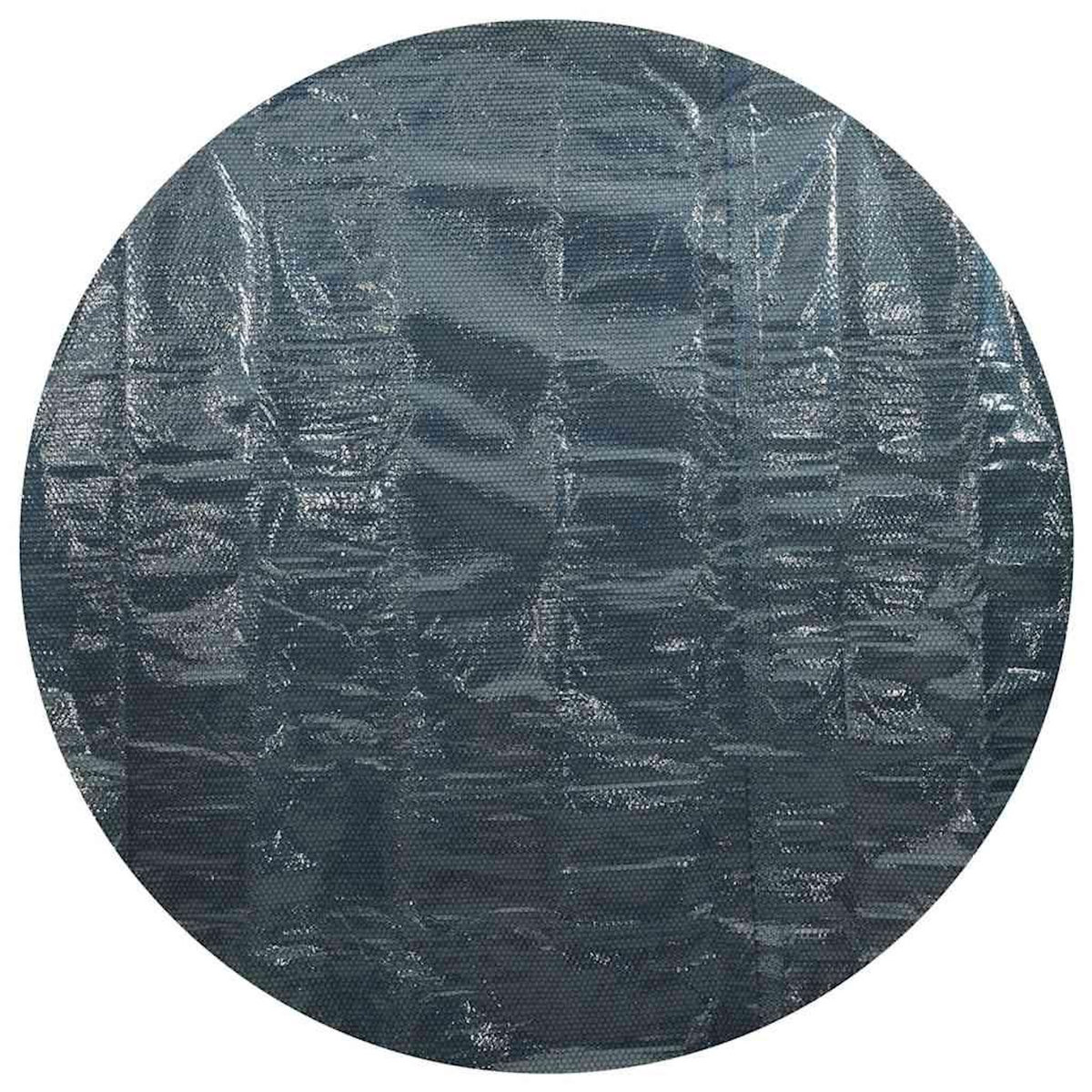 VIDAXL Film solaire de piscine flottant PE 488 cm Noir et bleu