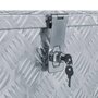 VIDAXL Boîte en aluminium 80 x 30 x 35 cm Argente