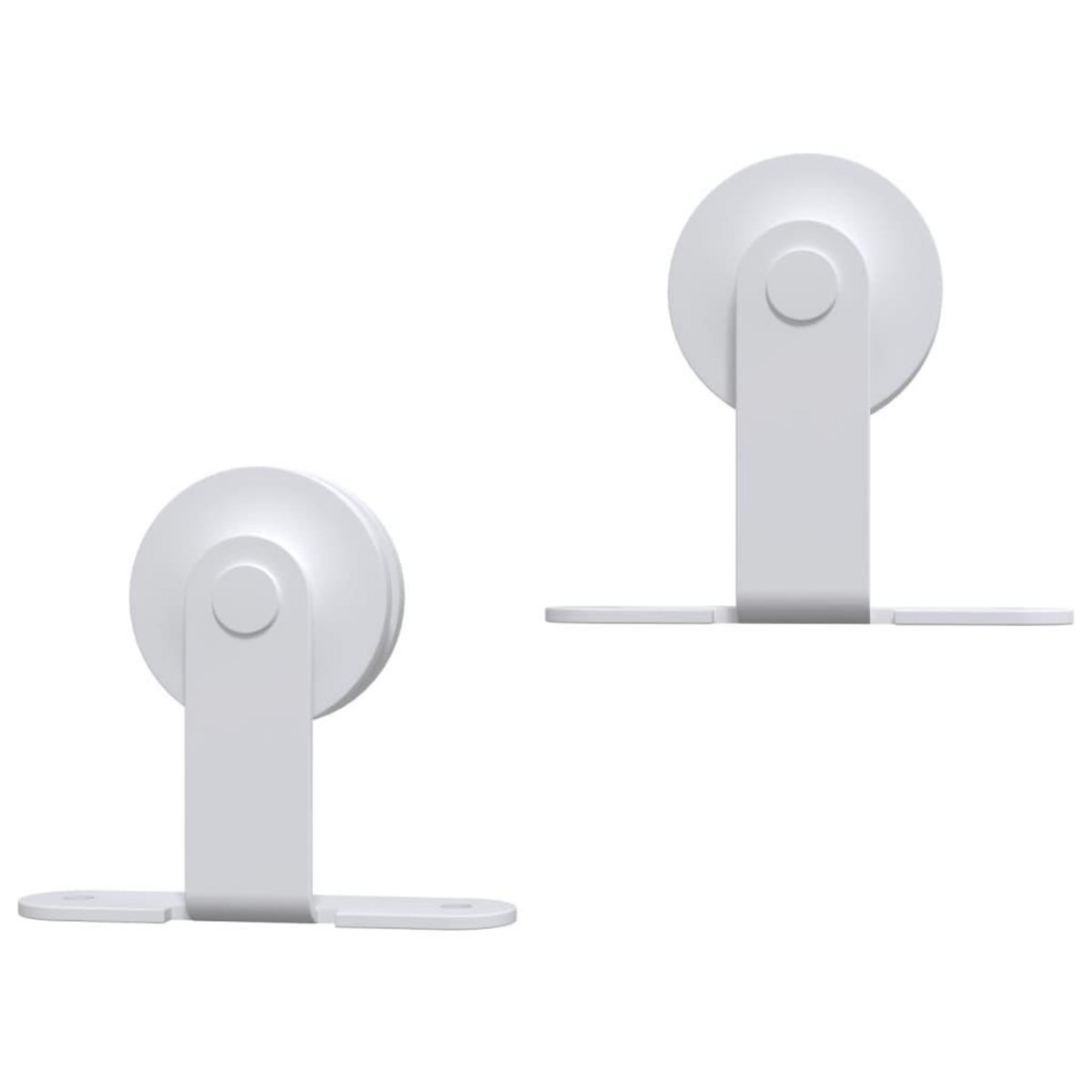 VIDAXL Kit de quincaillerie de porte coulissante 200 cm Acier Blanc