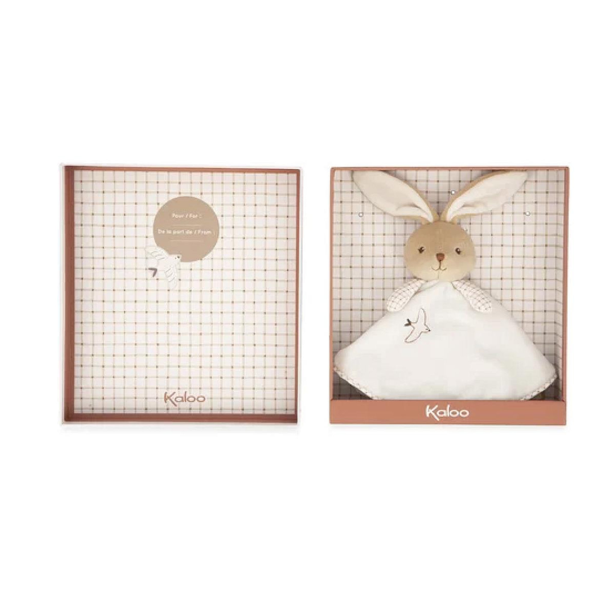 Voir la diapositive 2 : Kaloo - Doudou lapin rond creme