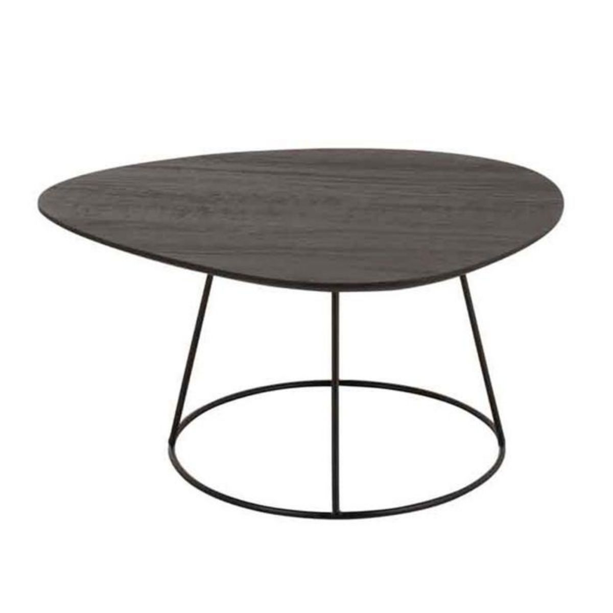 Paris Prix Table d'Appoint Design  Mesla  60cm Marron Foncé