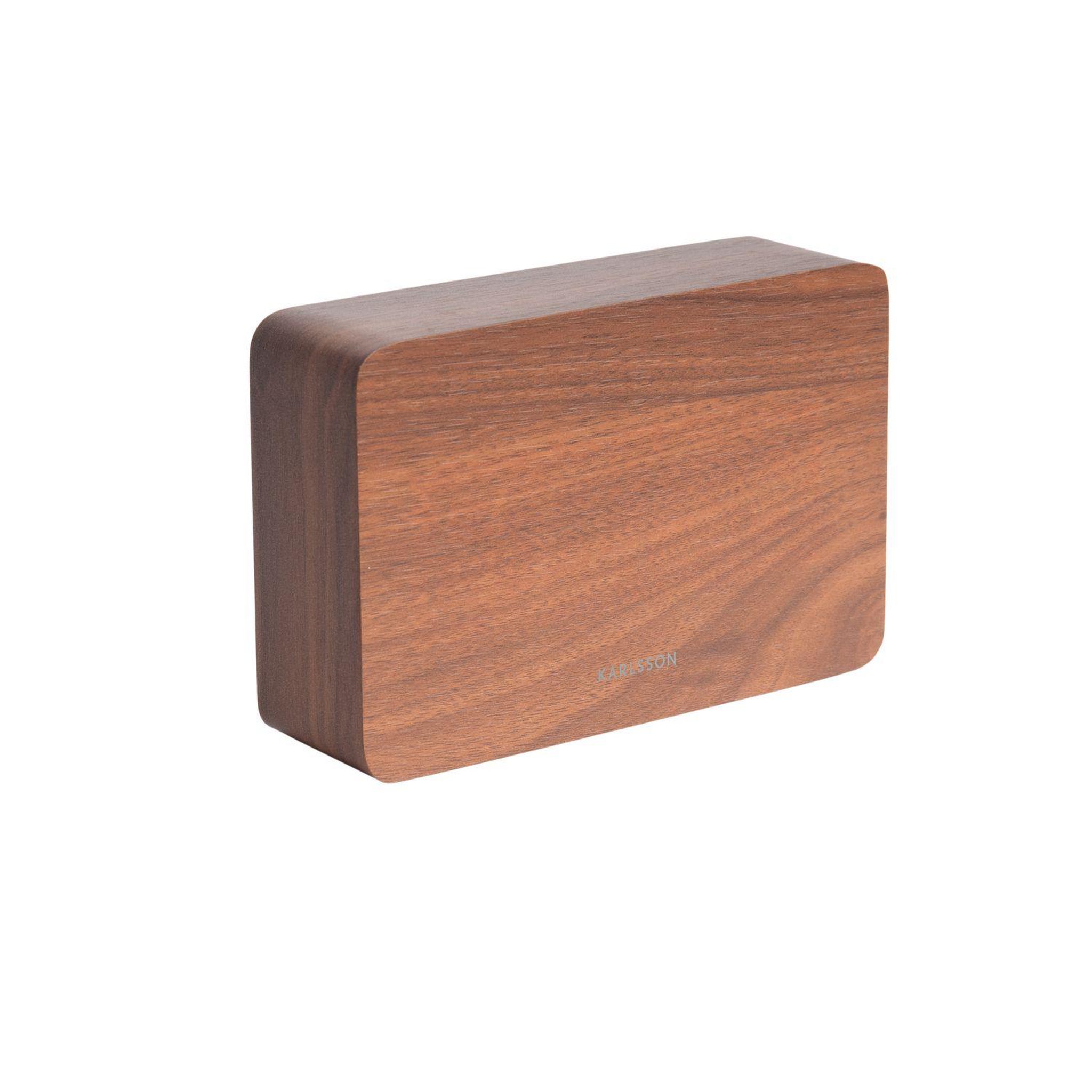 Voir la diapositive 2 : Karlsson Horloge réveil en bois square - h. 10 cm