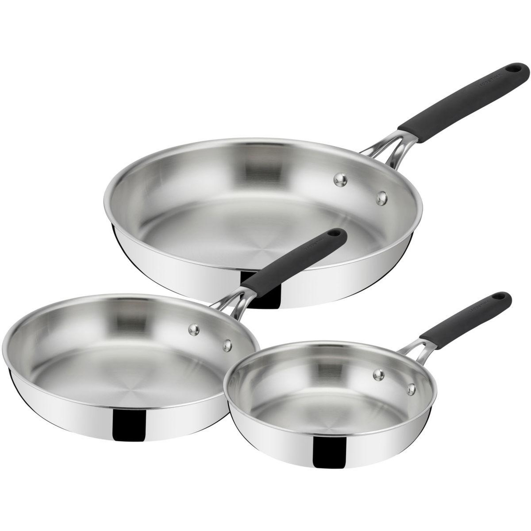 Lagostina Batterie de cuisine 3 poeles esperta triply 20/24/28cm