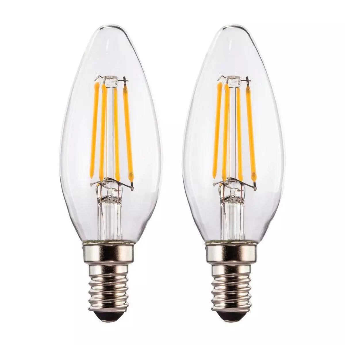 XAVAX Ampoule LED E14 4W CLAS x2