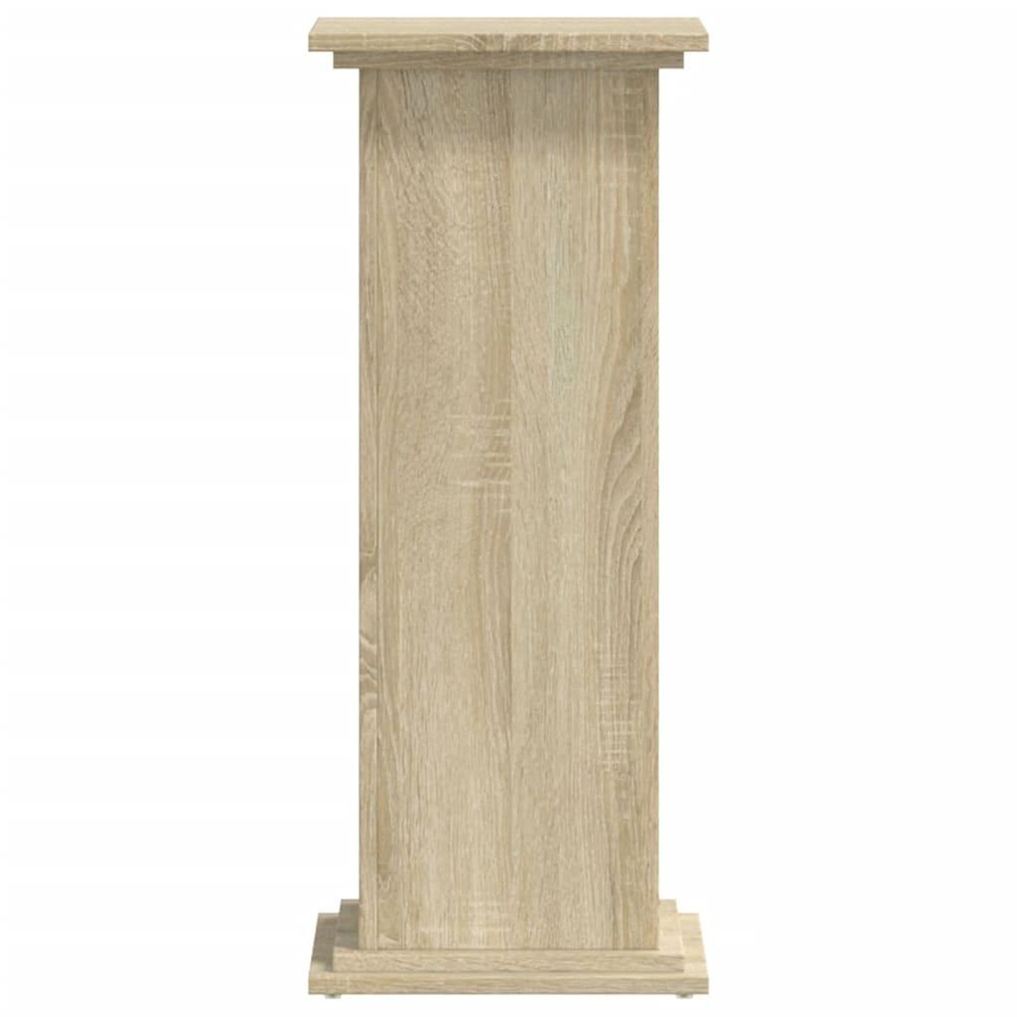 Voir la diapositive 4 : VIDAXL Support pour plantes chene sonoma 33x33x80 cm bois d'ingenierie