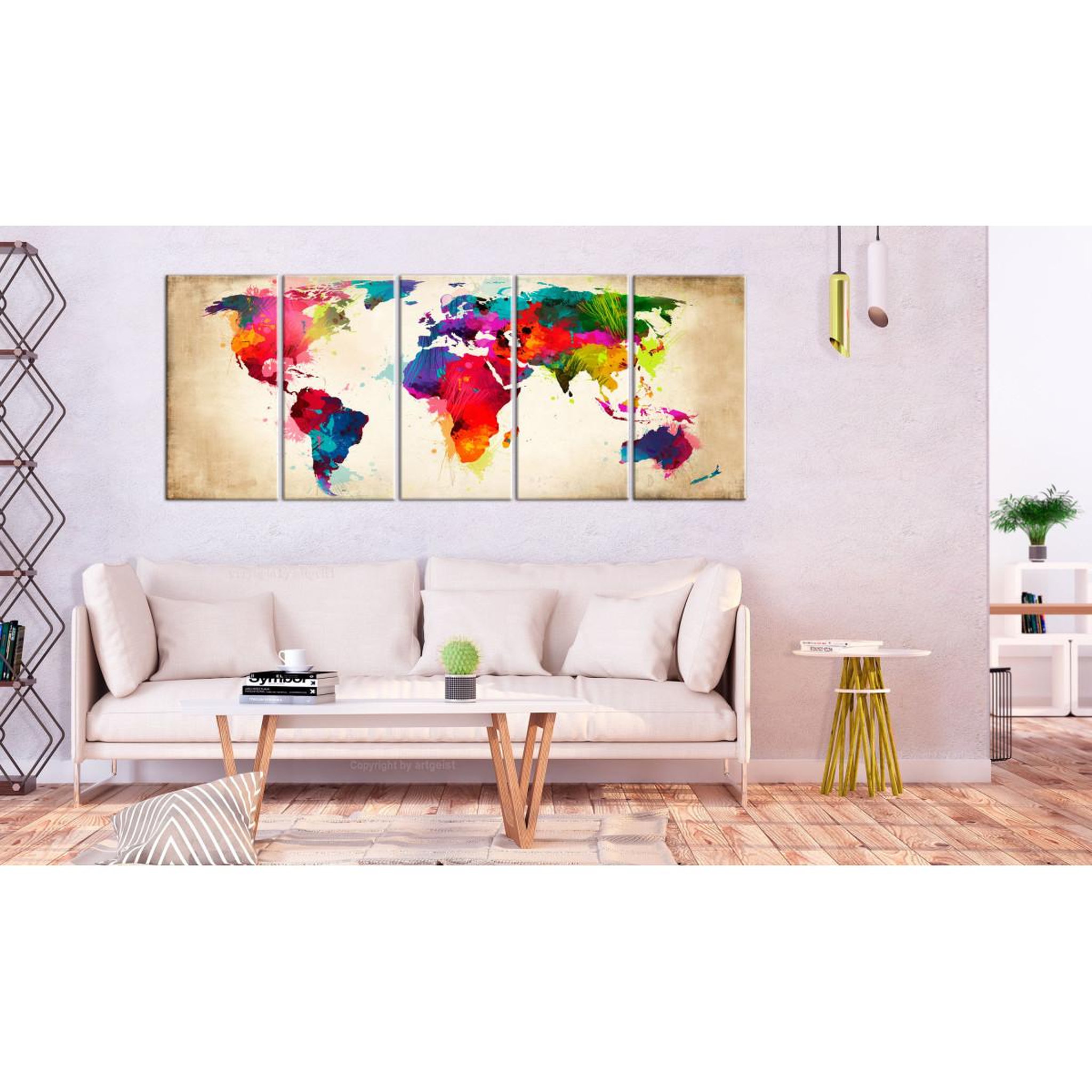 Voir la diapositive 2 : Paris Prix Tableau Imprimé  Bright Continents