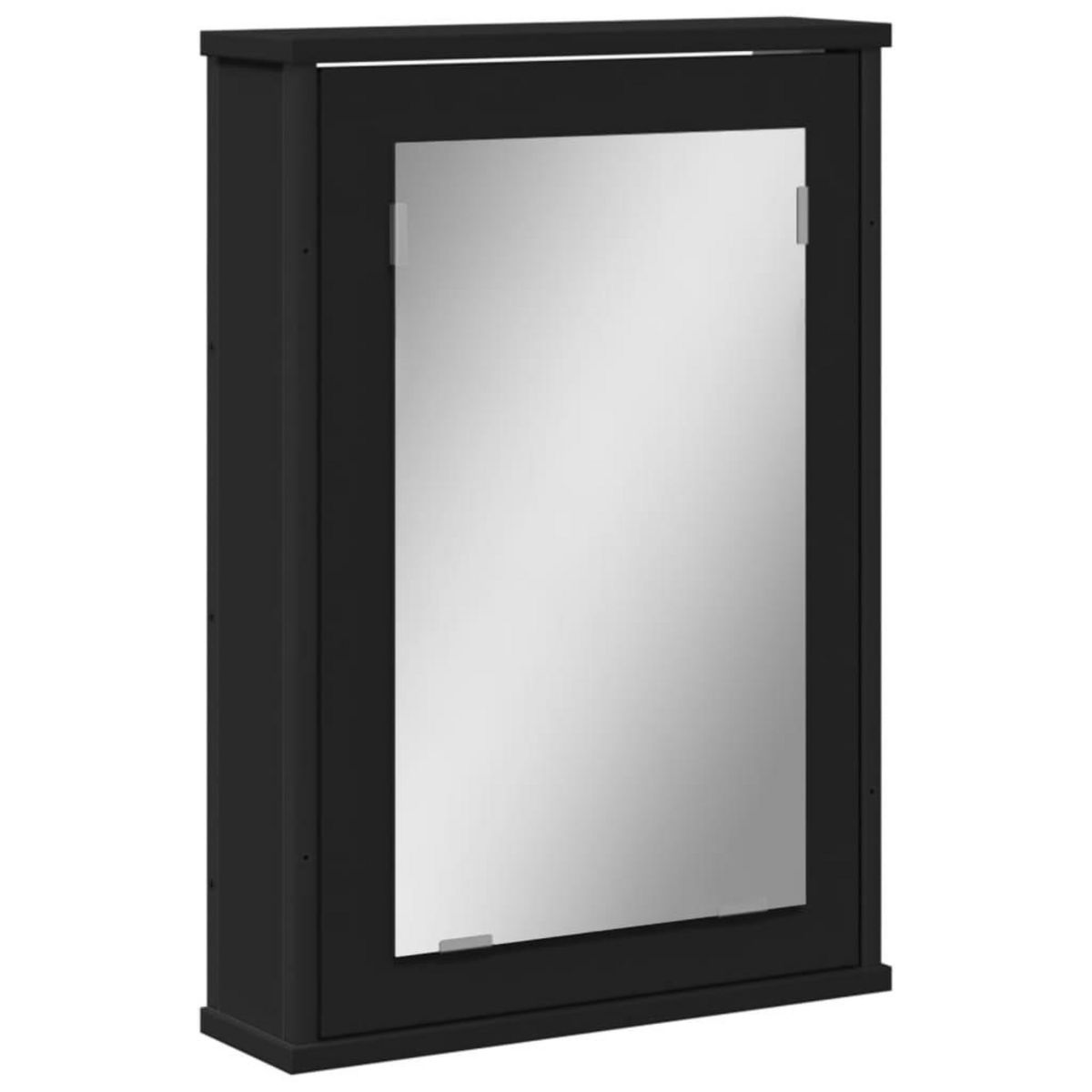 VIDAXL Armoire a miroir de salle de bain noir bois d'ingenierie