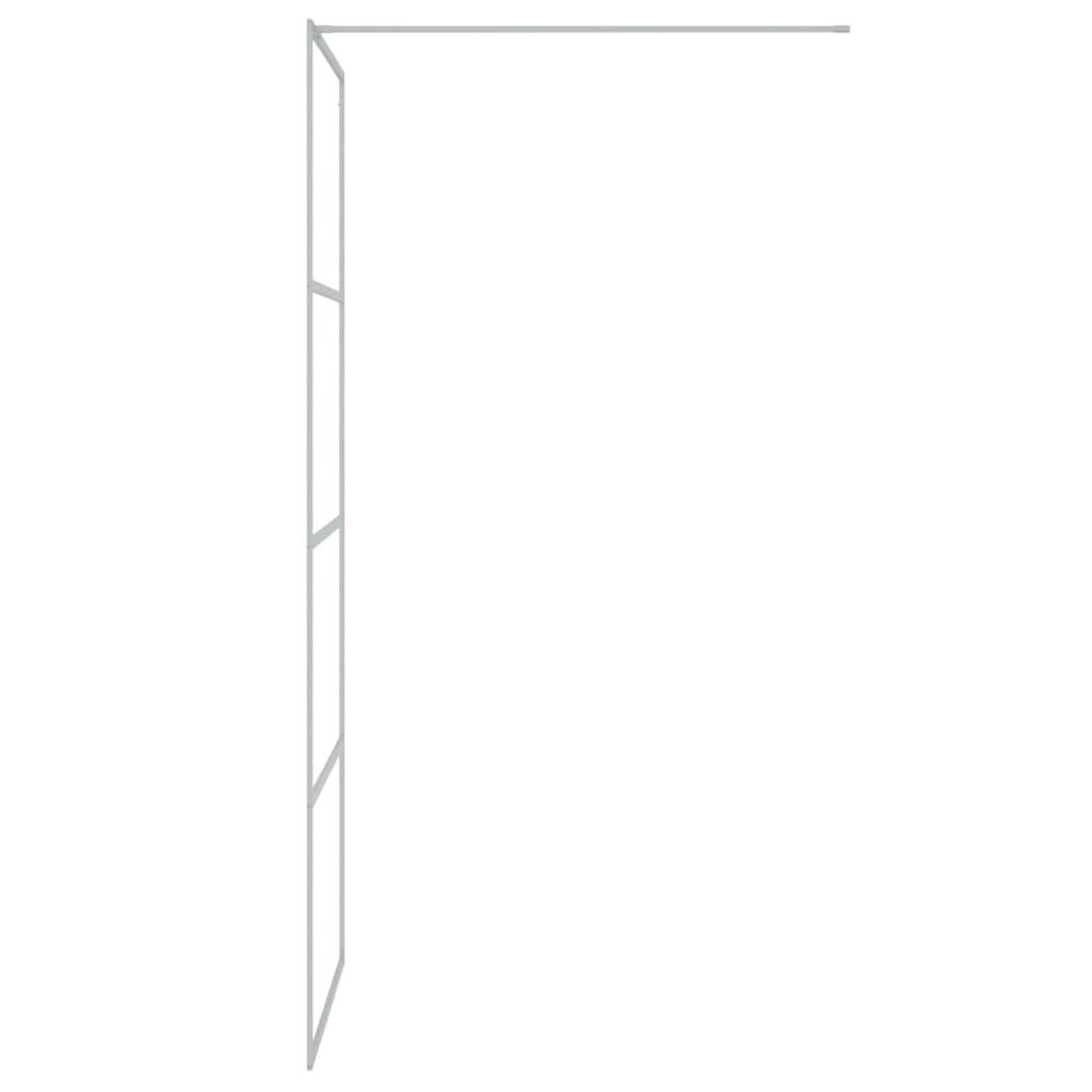 Voir la diapositive 4 : VIDAXL Paroi de douche Argente 80x195 cm Verre ESG transparent