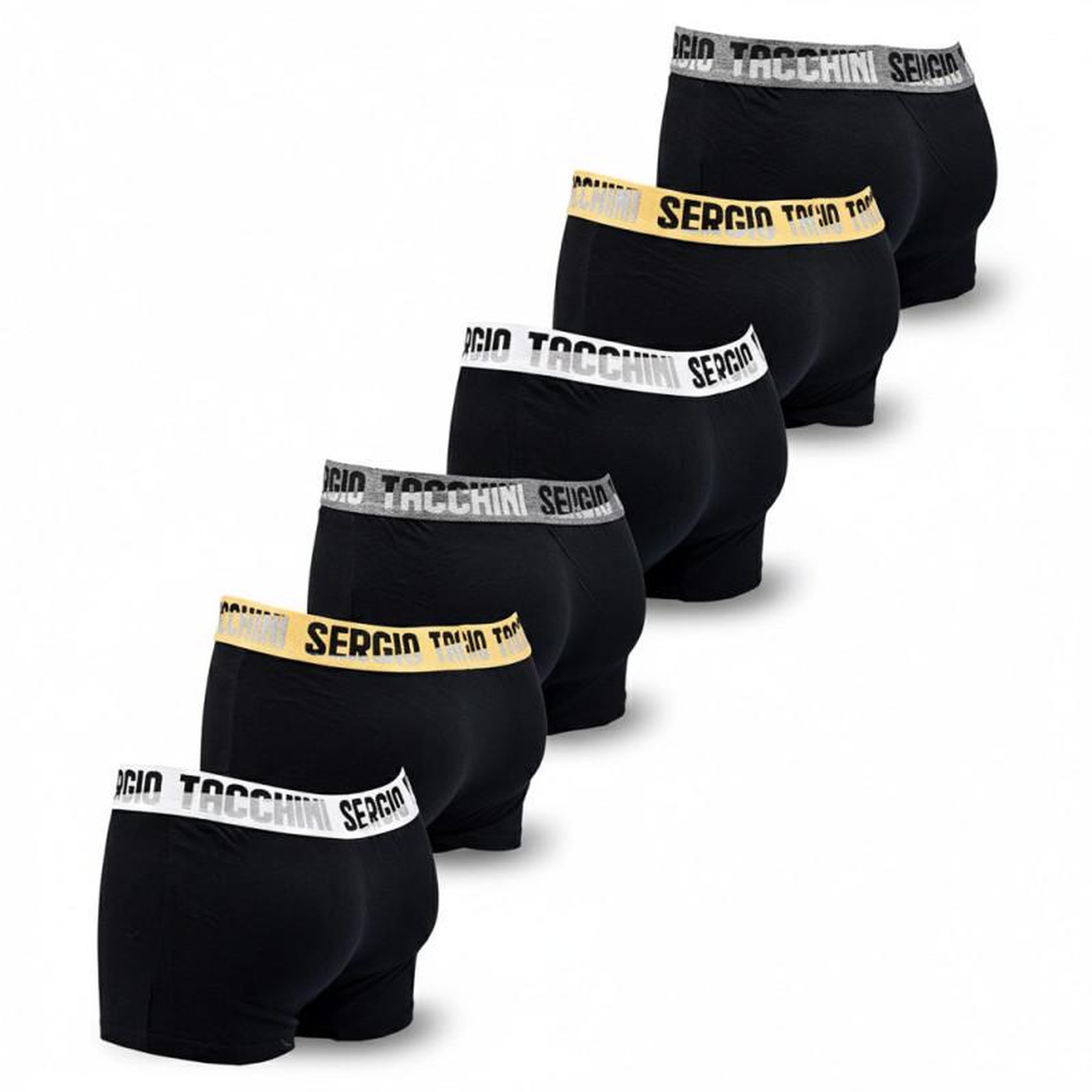 Voir la diapositive 3 : SERGIO TACCHINI Sergio Tacchini Pack de Boxers Homme Lot de 6