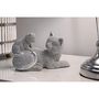 Voir la diapositive 5 : Paris Prix Statuette Déco Maman Chat & Chaton  Sparky  19cm Argent
