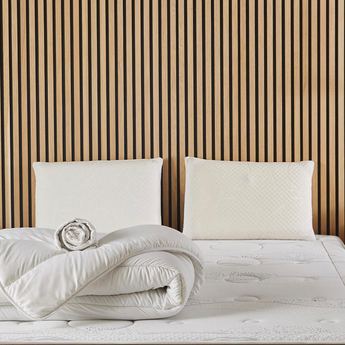 OLYMPE LITERIE OLYMPE LITERIE | Pack Prêt à dormir INTUITION | Matelas Mémoire de forme + Sommier Métal + Accessoires