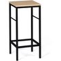 Voir la diapositive 3 : Lot de 4 tabourets de bar style industriel pieds métal HOUSTON
