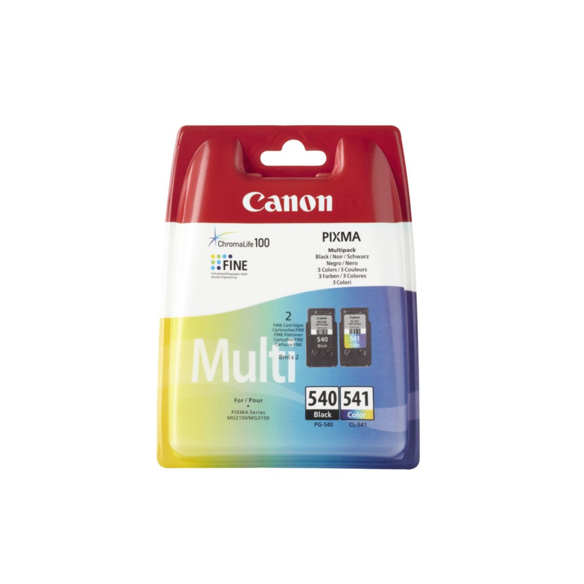 Canon Cartouche d'encre PG-540 noire CL-541 3 couleurs