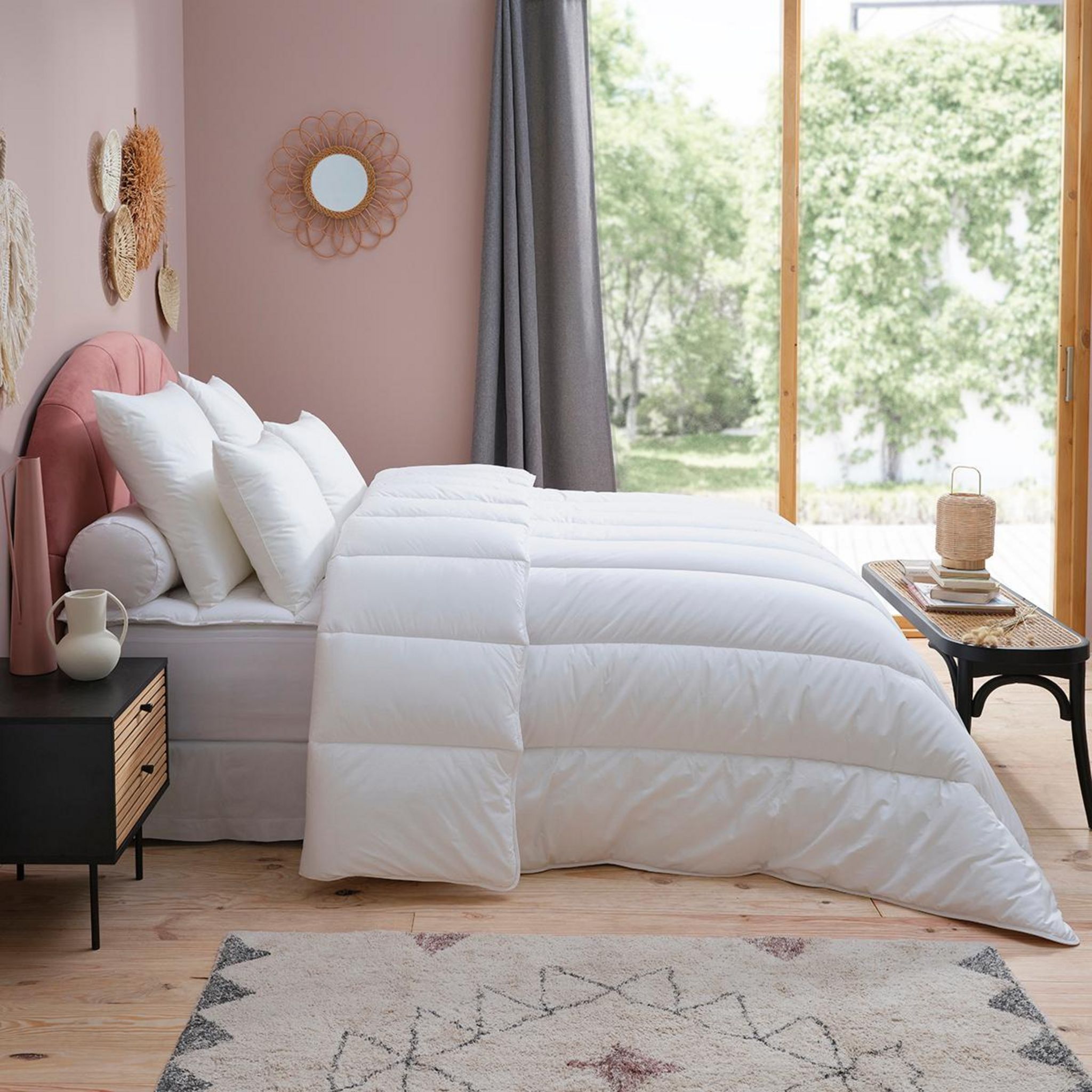 DODO Couette Enveloppe Bio Confort - Tempérée. Coloris disponibles : Blanc