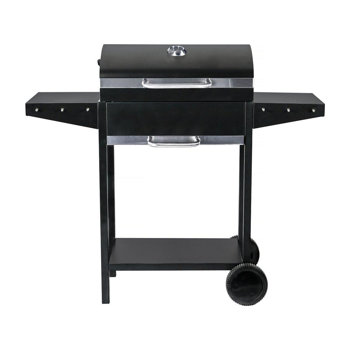 Habitat et Jardin Barbecue charbon de bois  Bizon  - 119 x 50 x 101 cm - Noir