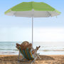 Voir la diapositive 2 : OUTSUNNY Parasol inclinable octogonal de plage Ø 150 cm tissu polyester haute densité anti-UV mât démontable sac de transport inclus vert