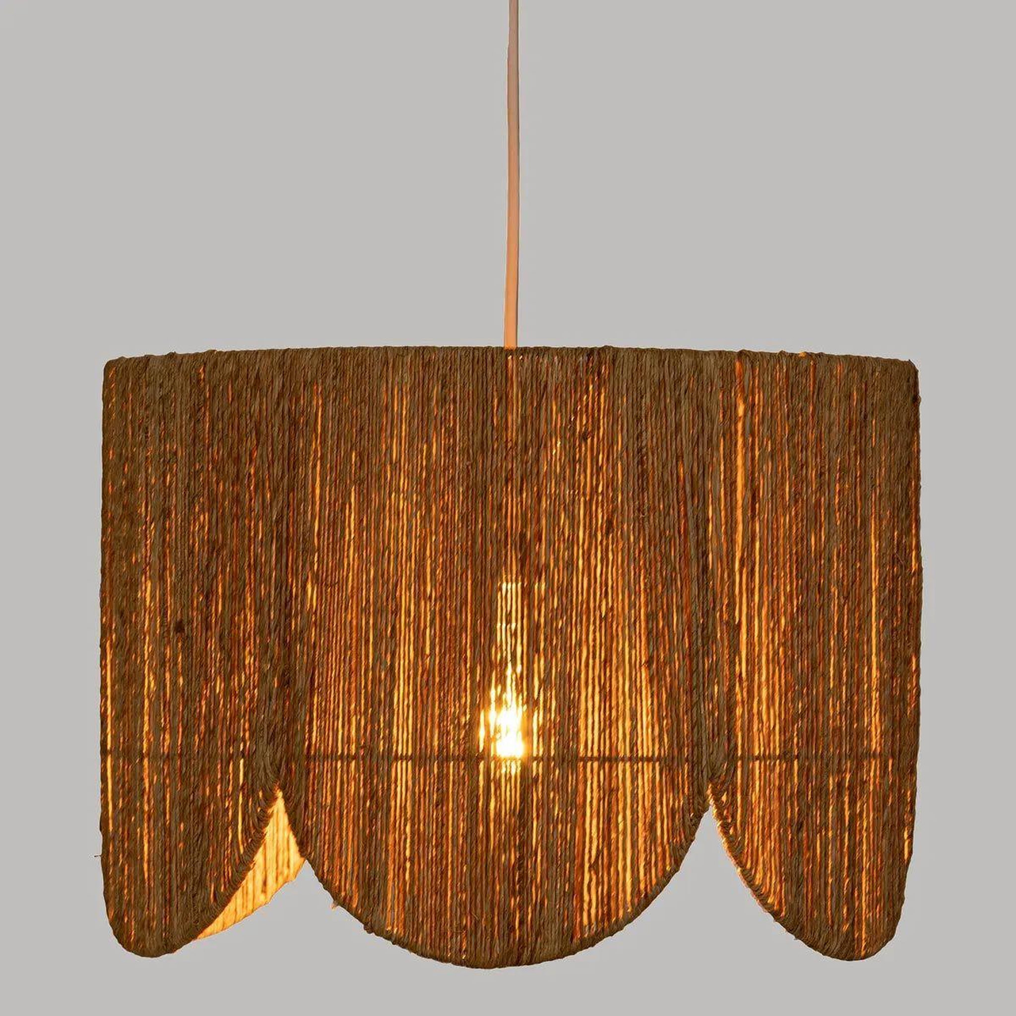 Voir la diapositive 4 : ATMOSPHERA Lampe suspension en jute  janice  38cm naturel