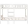 Voir la diapositive 5 : VIDAXL Lit superpose Blanc 80x200 cm Bois de pin massif